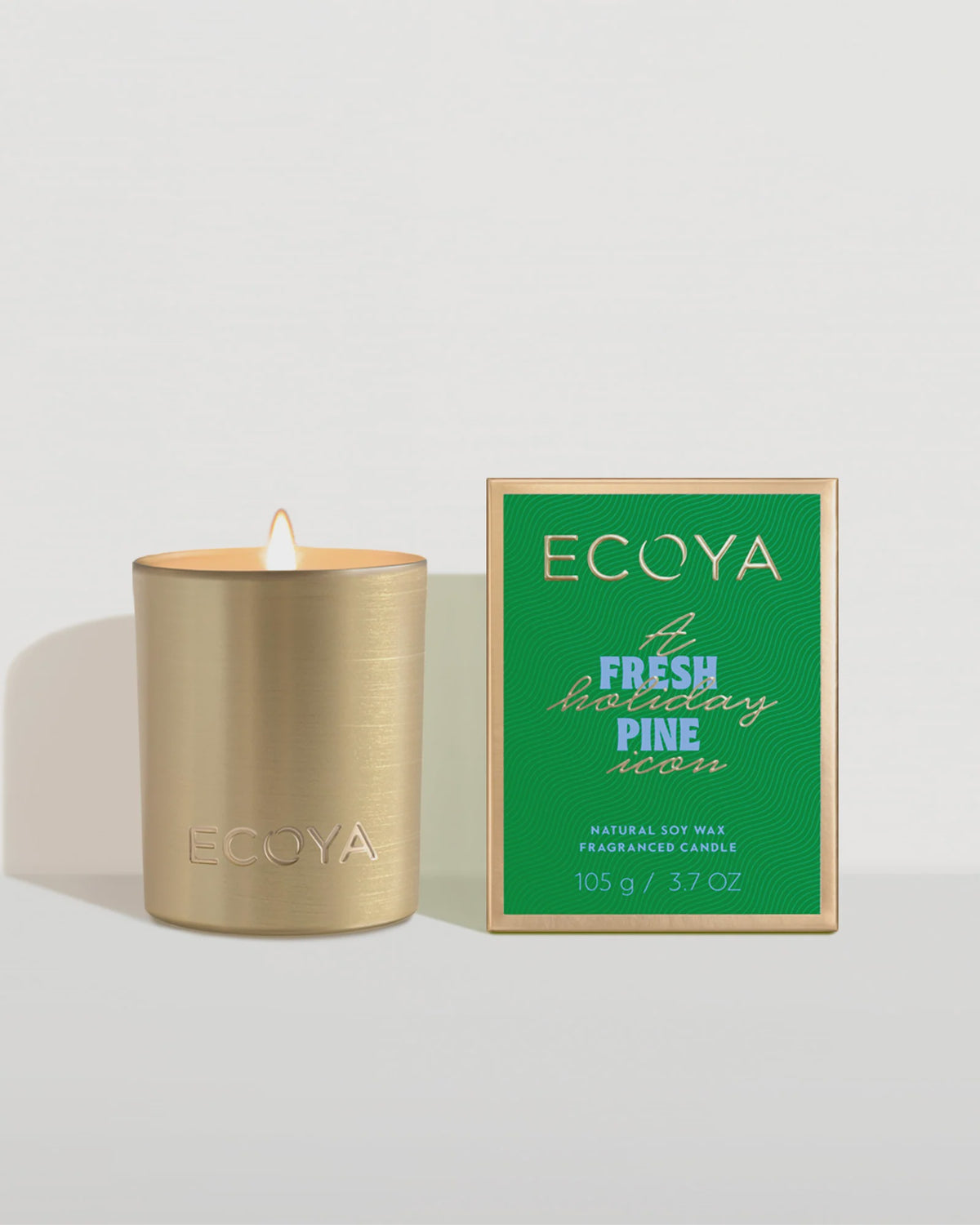 ECOYA Fresh Pine Mini Goldie Candle Holiday Collection 2025