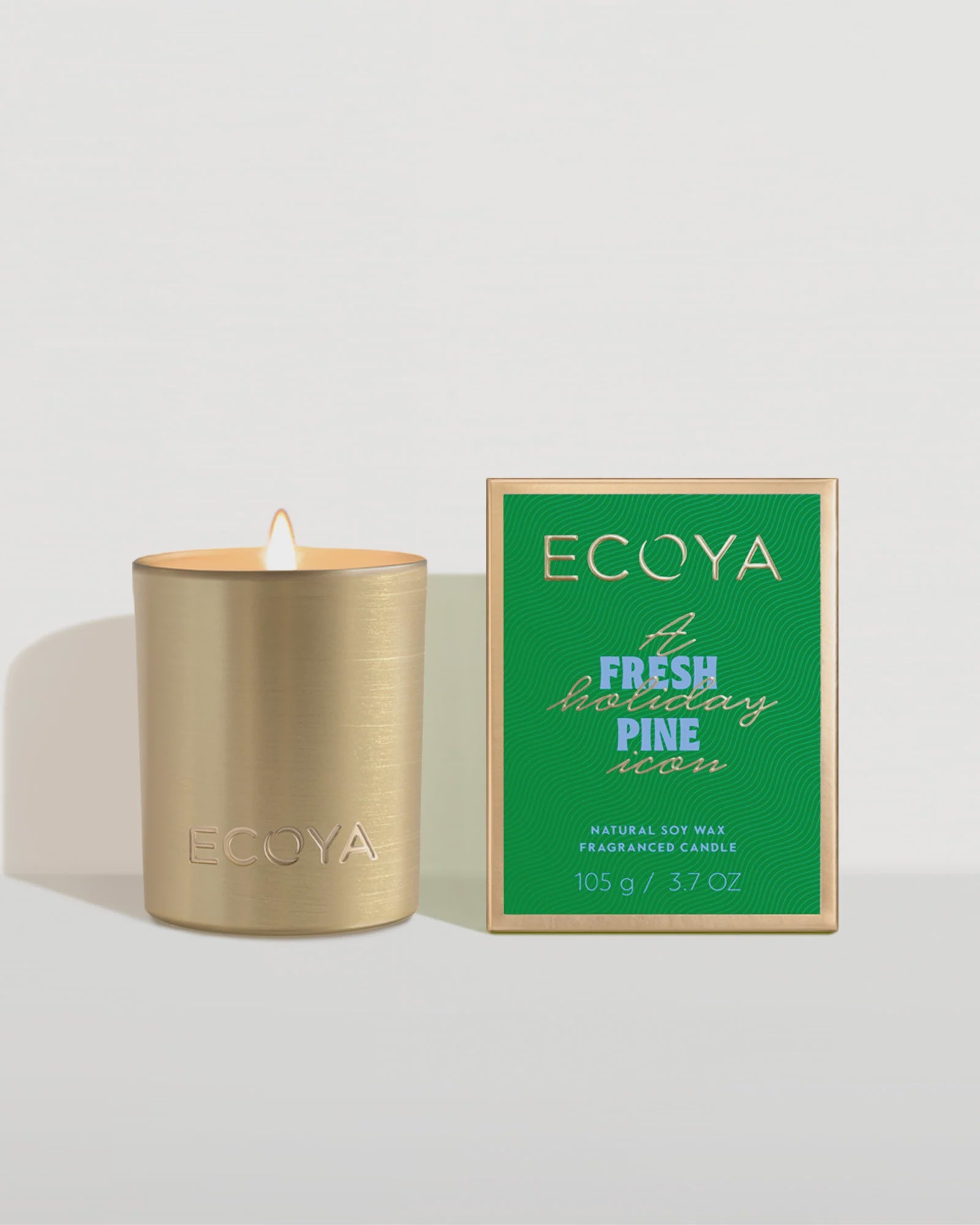 ECOYA Fresh Pine Mini Goldie Candle Holiday Collection 2025