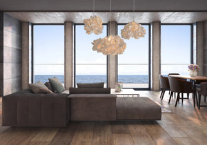 Kenneth Cobonpue Barnacle Hanging Light Cream Designer Lighting Coastal Location