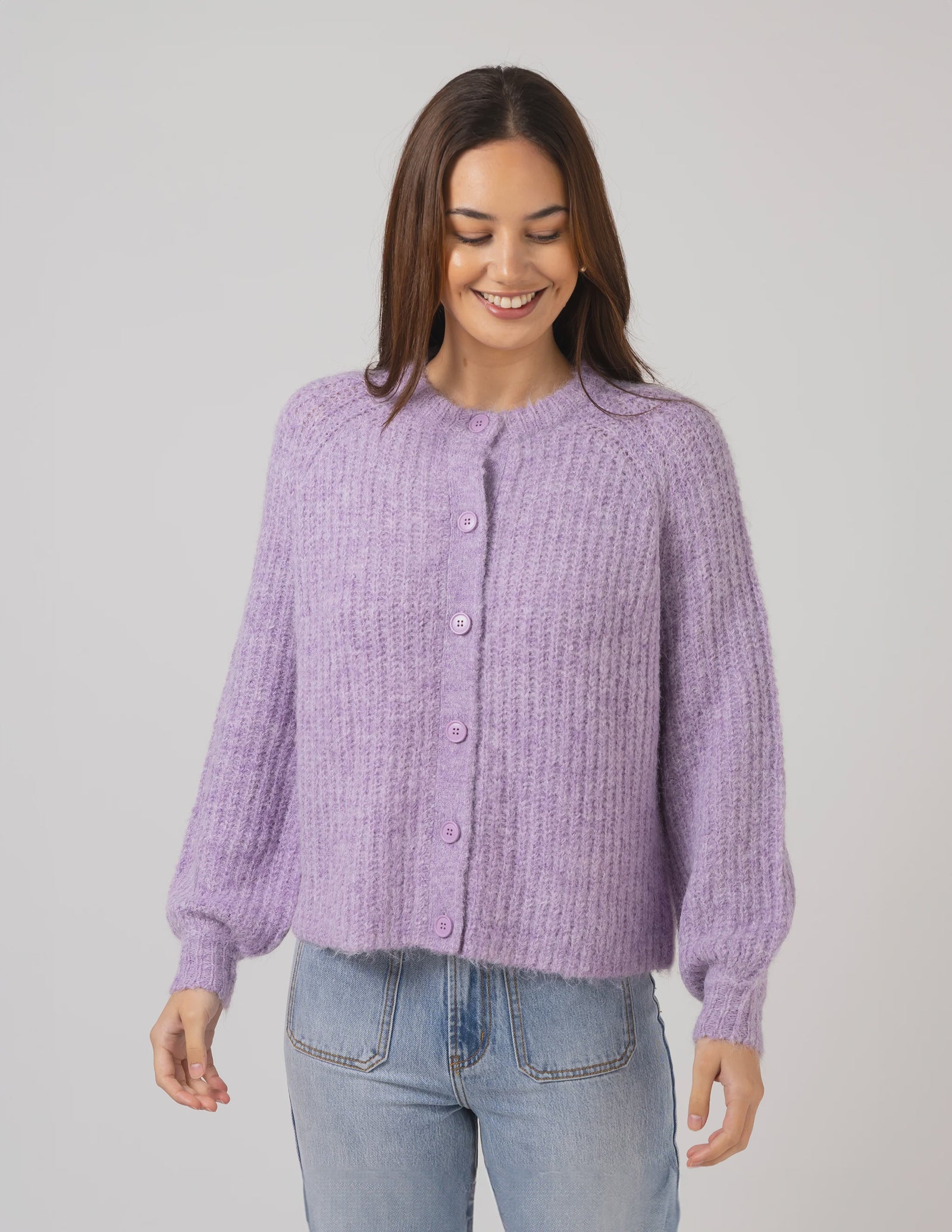 Stella Gemma Knit Corinne Cardigan - Wisteria
