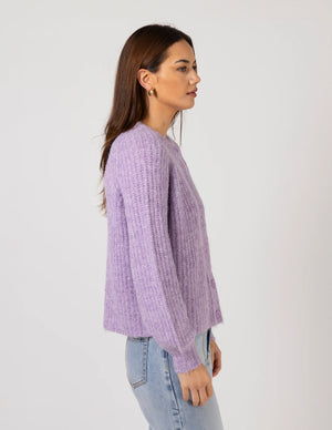 Stella Gemma Knit Corinne Cardigan - Wisteria