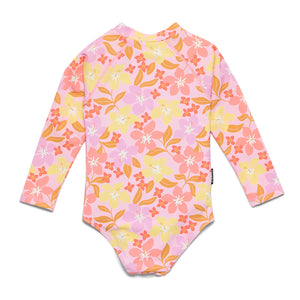 LONG SLEEVE SWIMSUIT Hibiscus Daze - Size 6YRS