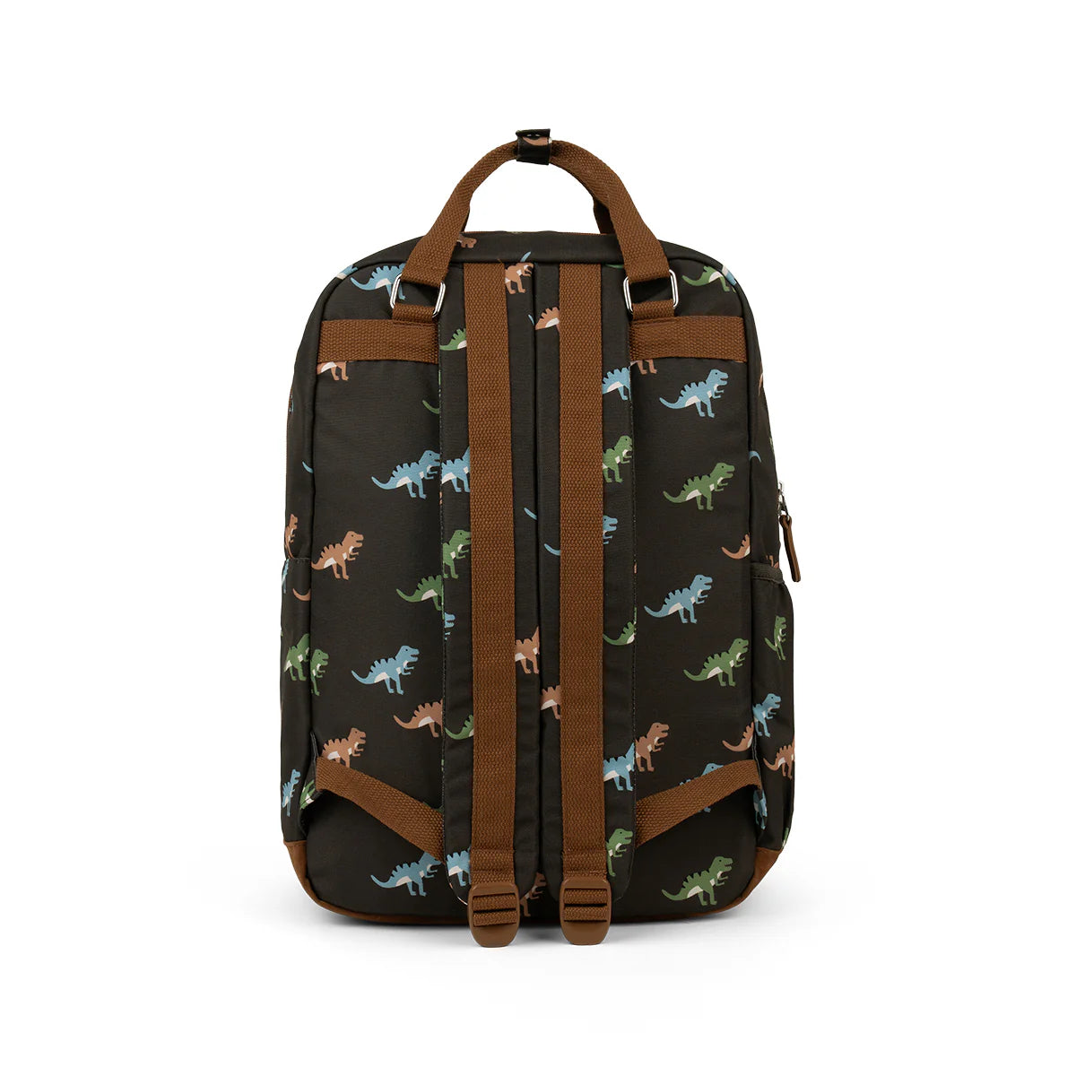 Crywolf MINI BACKPACK Dino Club Black backpack with dinosaur pattern