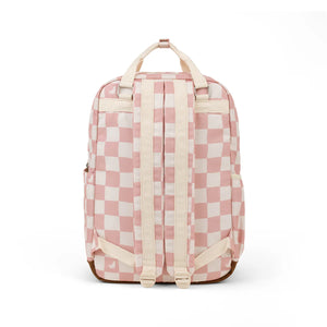CRYWOLF KNAPSACK Pink Check Pink and white checkered backpack