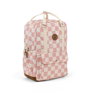 CRYWOLF KNAPSACK Pink Check Pink and white checkered backpack