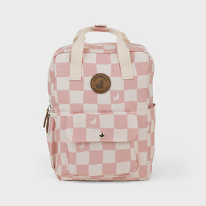 Crywolf MINI BACKPACK Pink Check Pink and white checkered bag