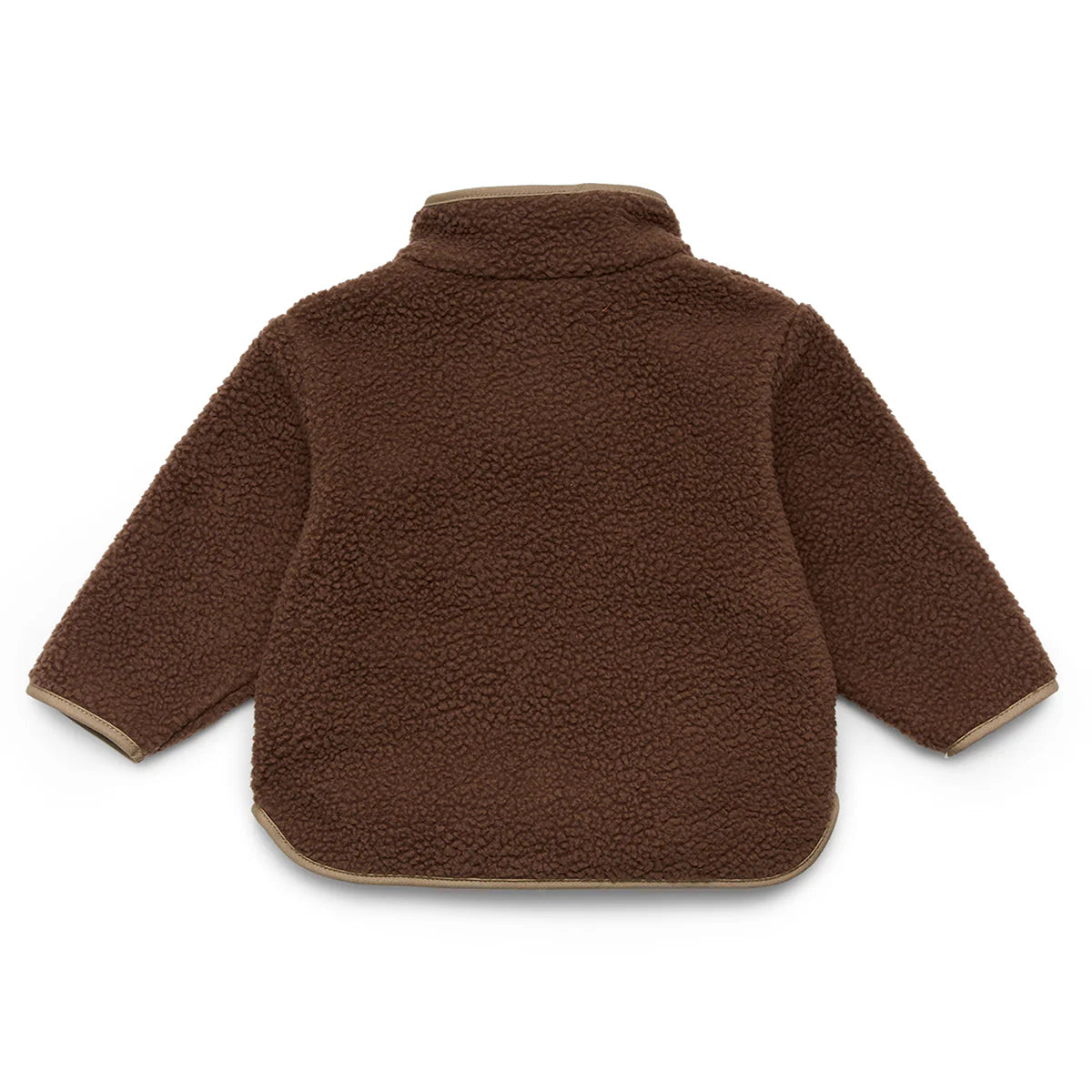 Crywolf Child Kids BABY SHERPA JACKET Pinecone Brown children's fleece jacket