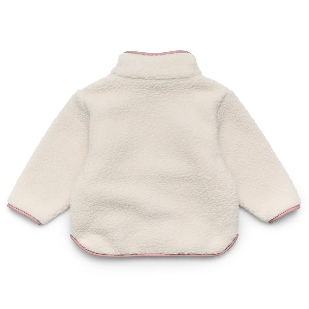 CRYWOLF CHILD KIDS BABY SHERPA JACKET Powder Children's fleece jacket with pink accents