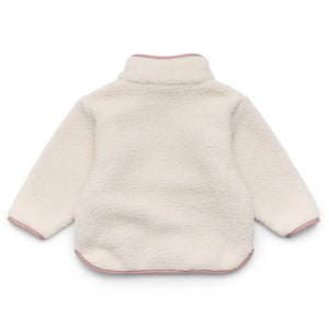 CRYWOLF CHILD KIDS BABY SHERPA JACKET Powder Children's fleece jacket with pink accents