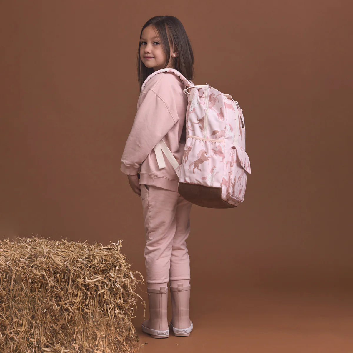 Crywolf School bag KNAPSACK Blush Ponies