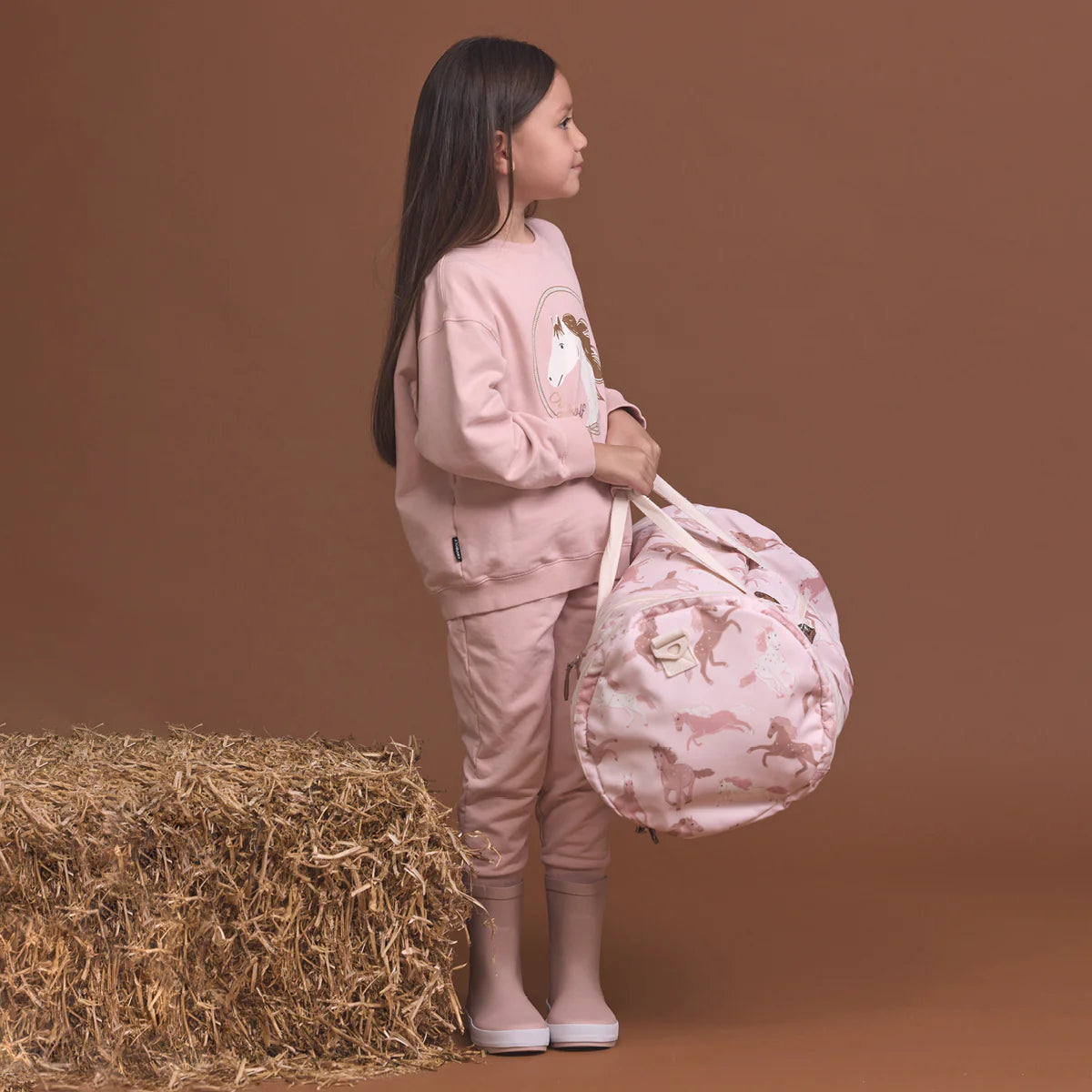 CRYWOLF CHILD PACKABLE DUFFEL Blush Ponies