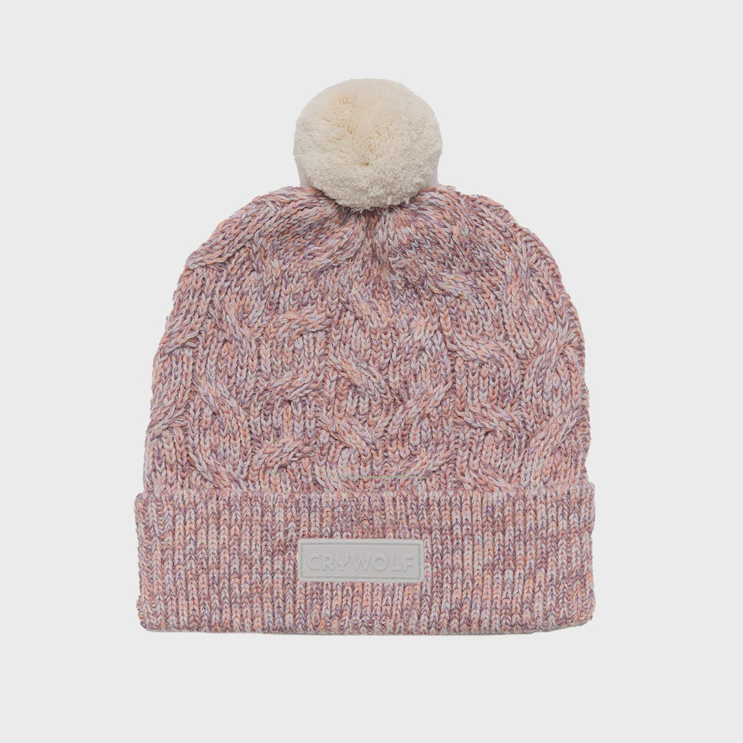Crywolf Pom Pom Beanie - Heather Speckle