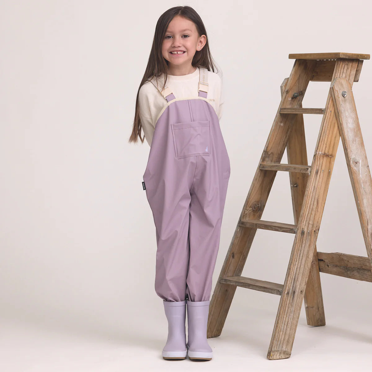 CRYWOLF CHILD Rain Overalls Heather Purple