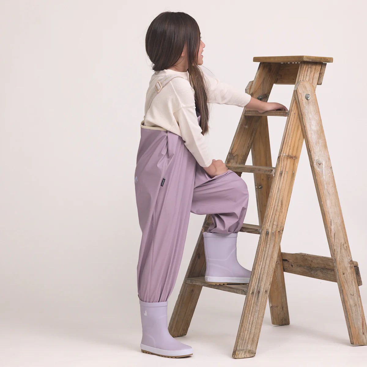 CRYWOLF CHILD Rain Overalls Heather Purple