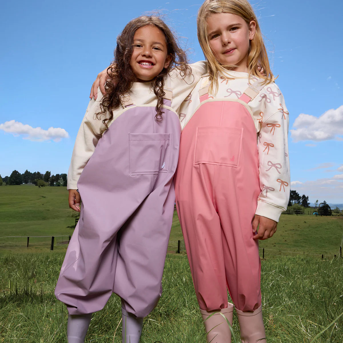 CRYWOLF CHILD Rain Overalls Heather Purple