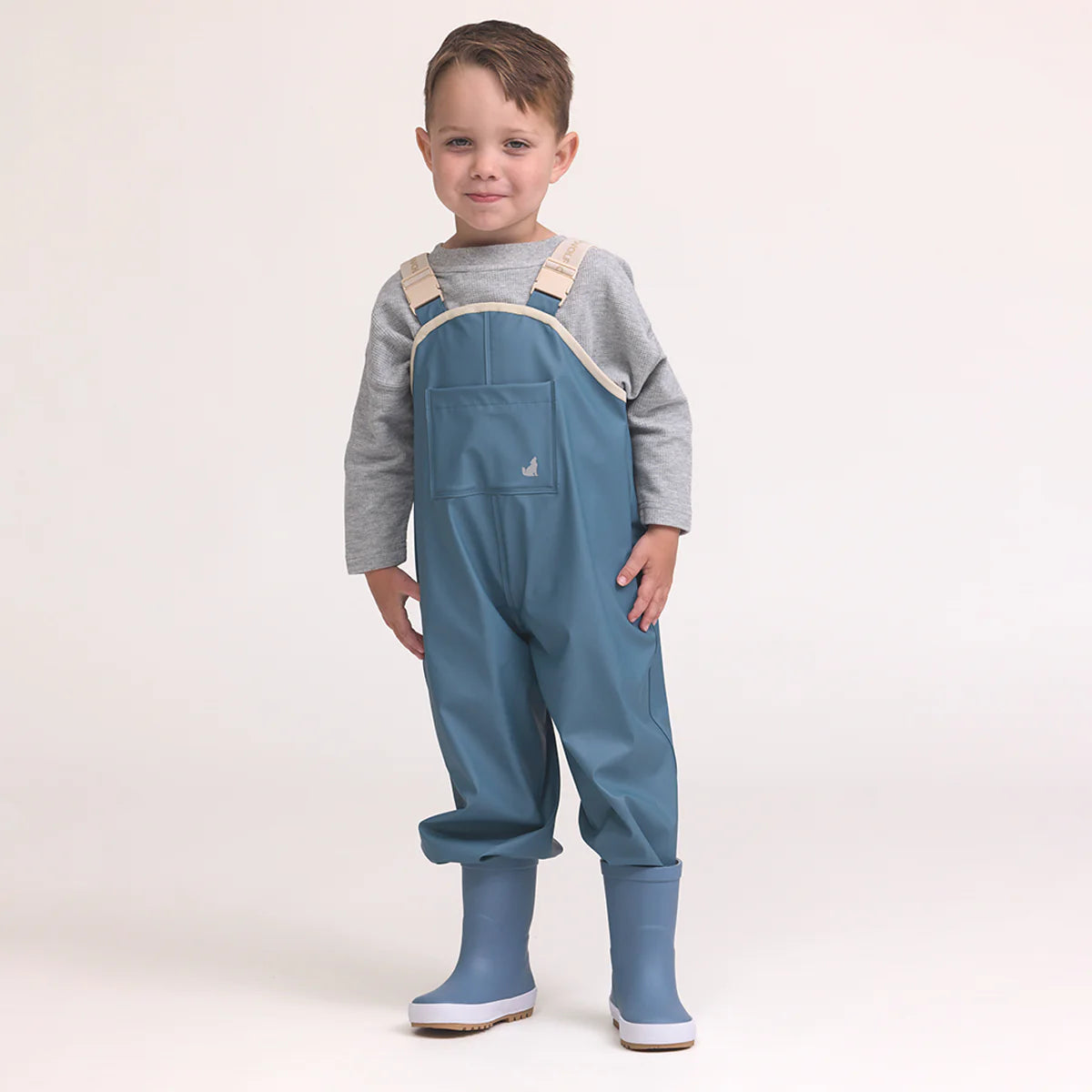 Crywolf Child Kids Rain Overalls Highland Blue