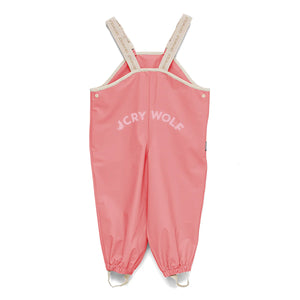 Crywolf Child Kids Girls Rain Overalls Rose Pink