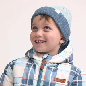 Crywolf Child TASMAN BEANIE - Blue Knitted beanie with a blue band