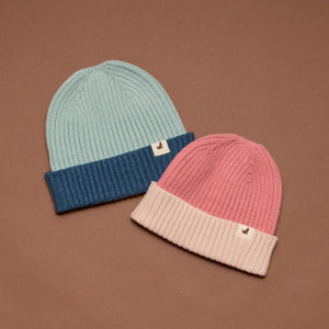 Crywolf Child TASMAN BEANIE - Blue Knitted beanie with a blue band
