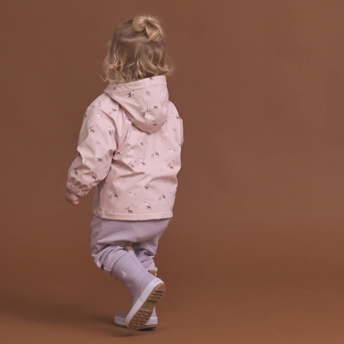 Crywolf Child BABY WANDER JACKET Pony Club Pink children's jacket with animal prints