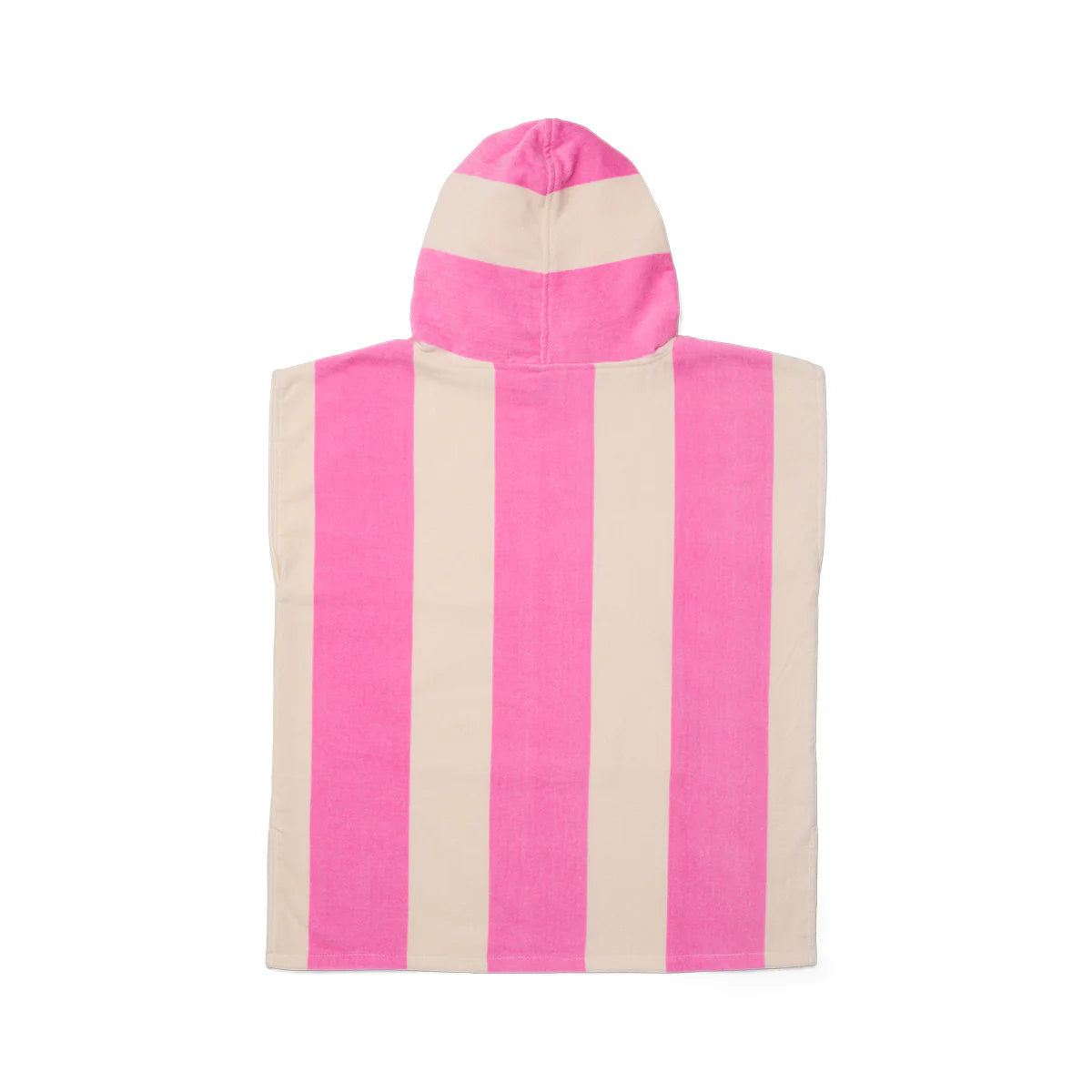 CRYWOLF KIDS GIRLS HOODED TOWEL Candy Stripe Pink