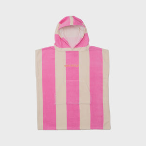 CRYWOLF KIDS GIRLS HOODED TOWEL Candy Stripe
