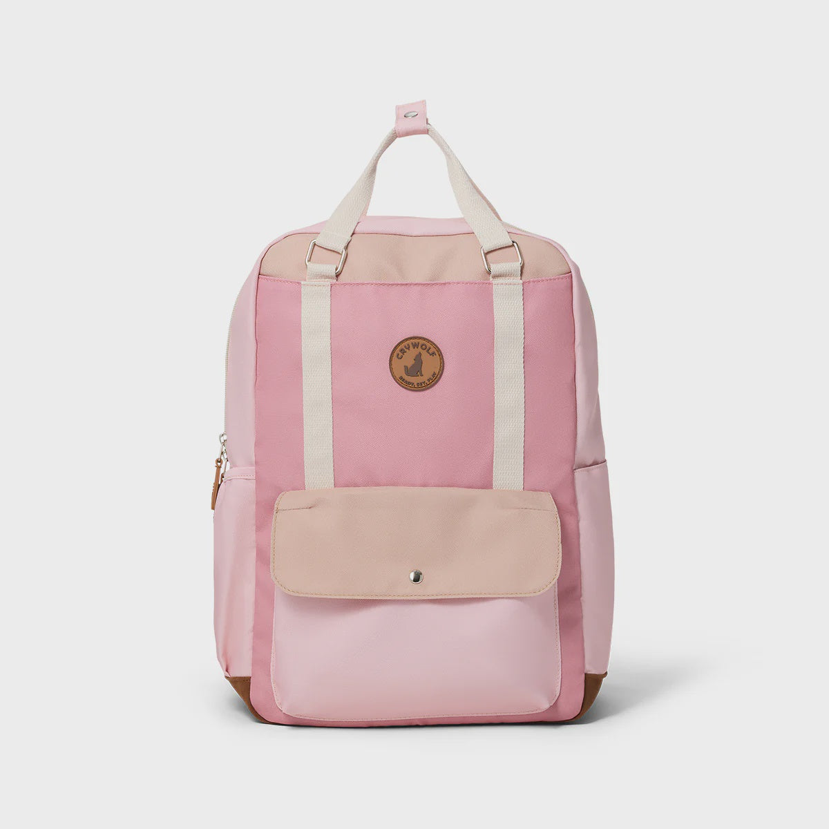 Crywolf KNAPSACK Blush Colourblock School Bag