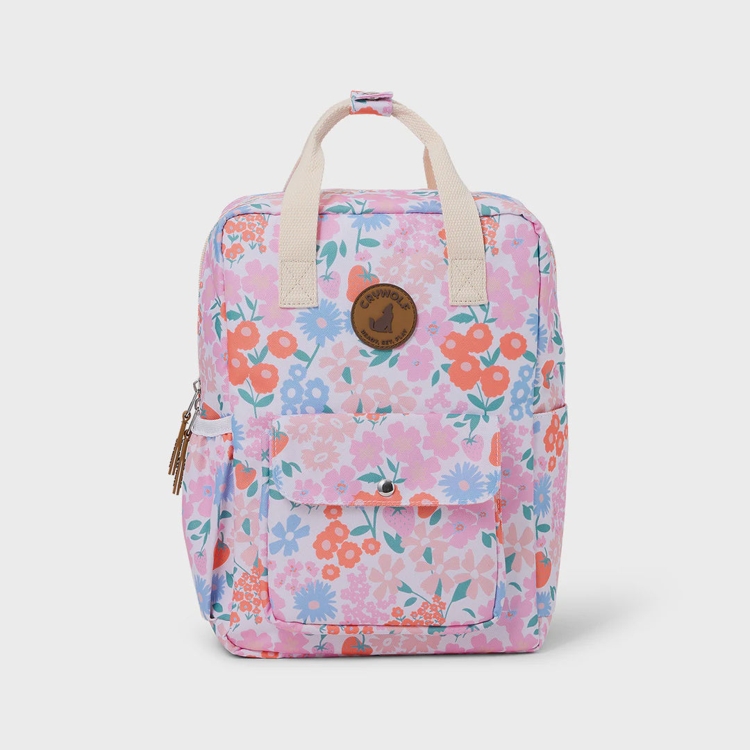 CRYWOLF MINI BACKPACK Berry Garden Floral patterned backpack