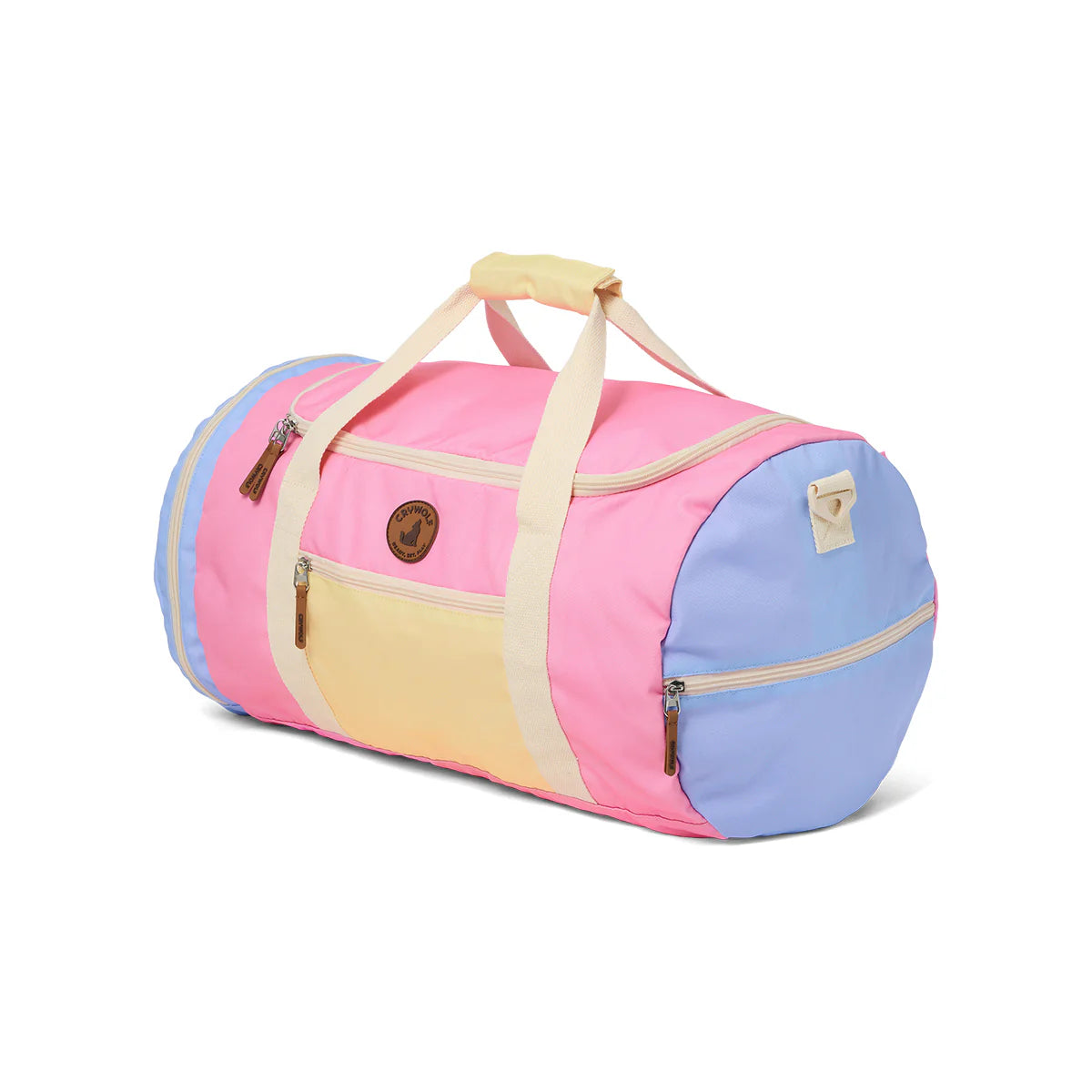 CRYWOLF PACKABLE DUFFEL BAG Pop Colourblock Girls Weekend Bag
