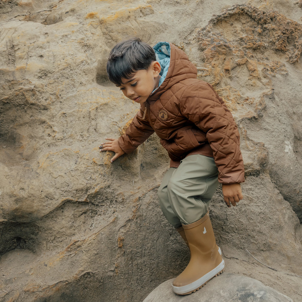 Crywolf Kids Rain Boots - Tan