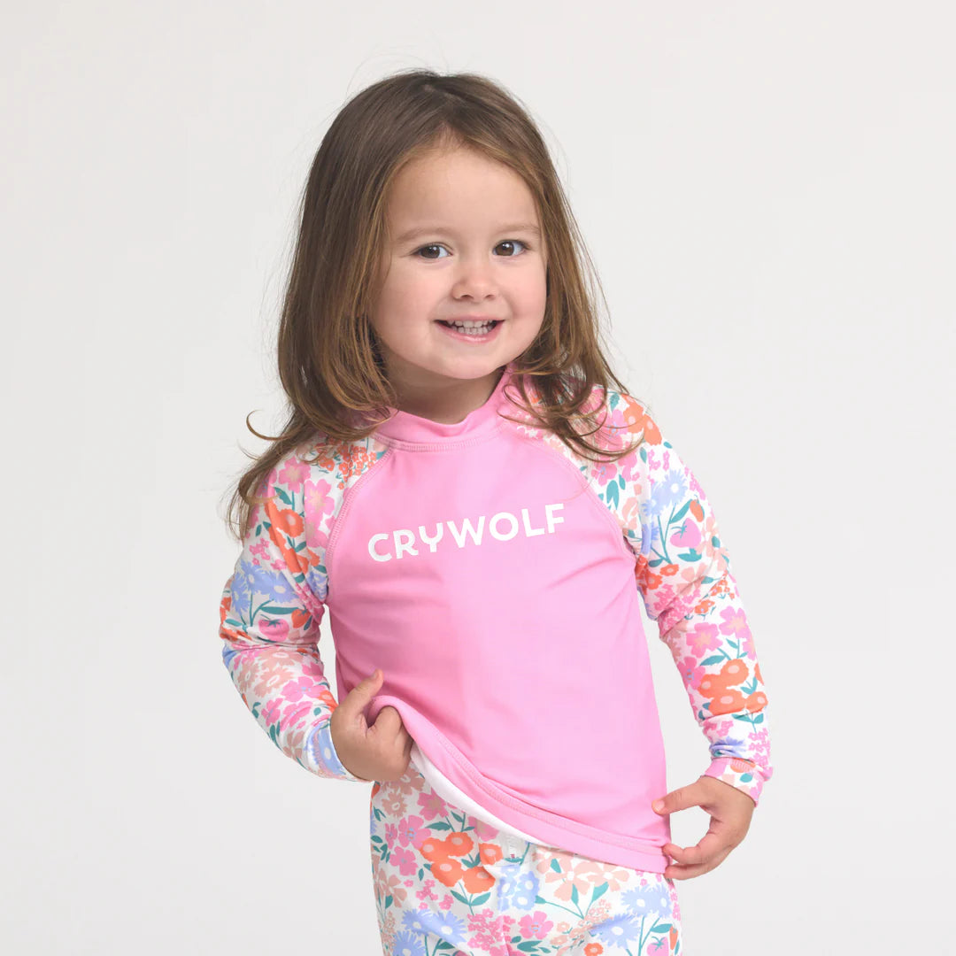 CRYWOLF BABY RASH Vest - Berry Garden