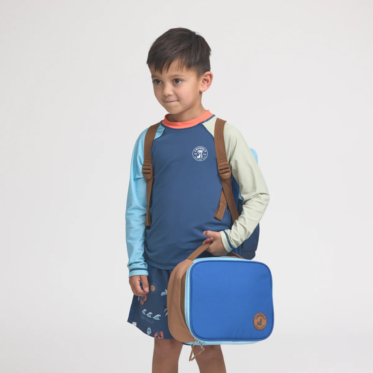 CRYWOLF EVERYDAY LUNCH BAG Deep Sea Colourblock Boys Kids