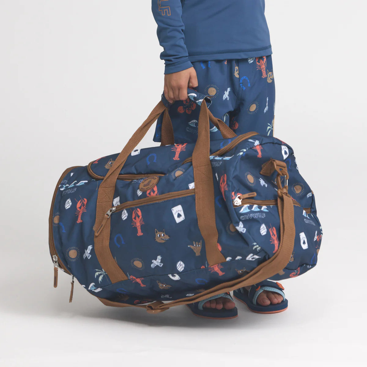 CRYWOLF KIDS PACKABLE DUFFEL BAG Lucky Days