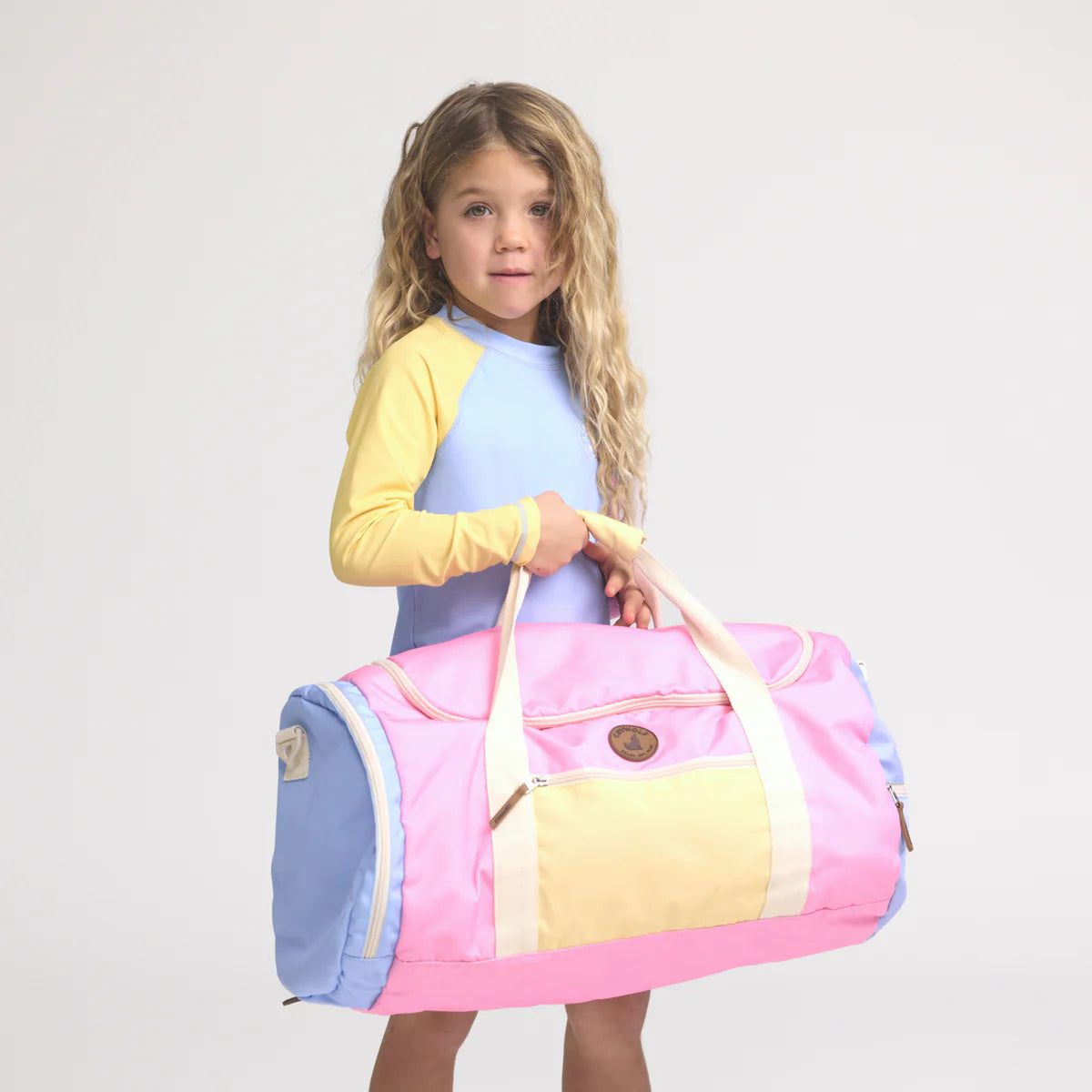 CRYWOLF PACKABLE DUFFEL BAG Pop Colourblock Girls Weekend Bag