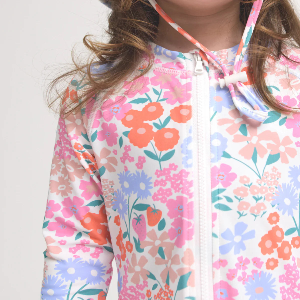 CRYWOLF Baby Kids Girls swimwear BABY RASH SUIT Berry Garden