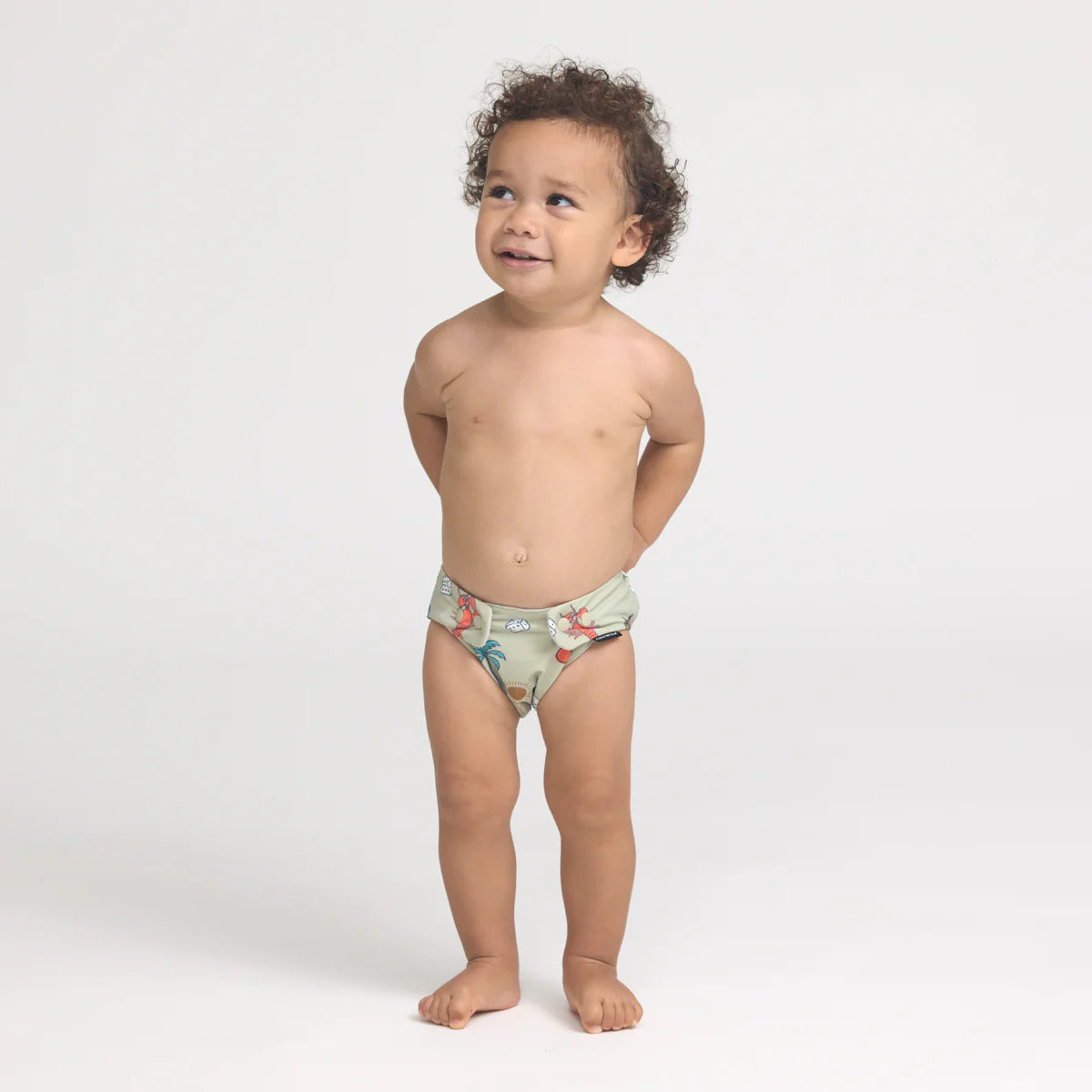 Crywolf REUSABLE SWIM NAPPY Lucky Days Sage Baby Kids