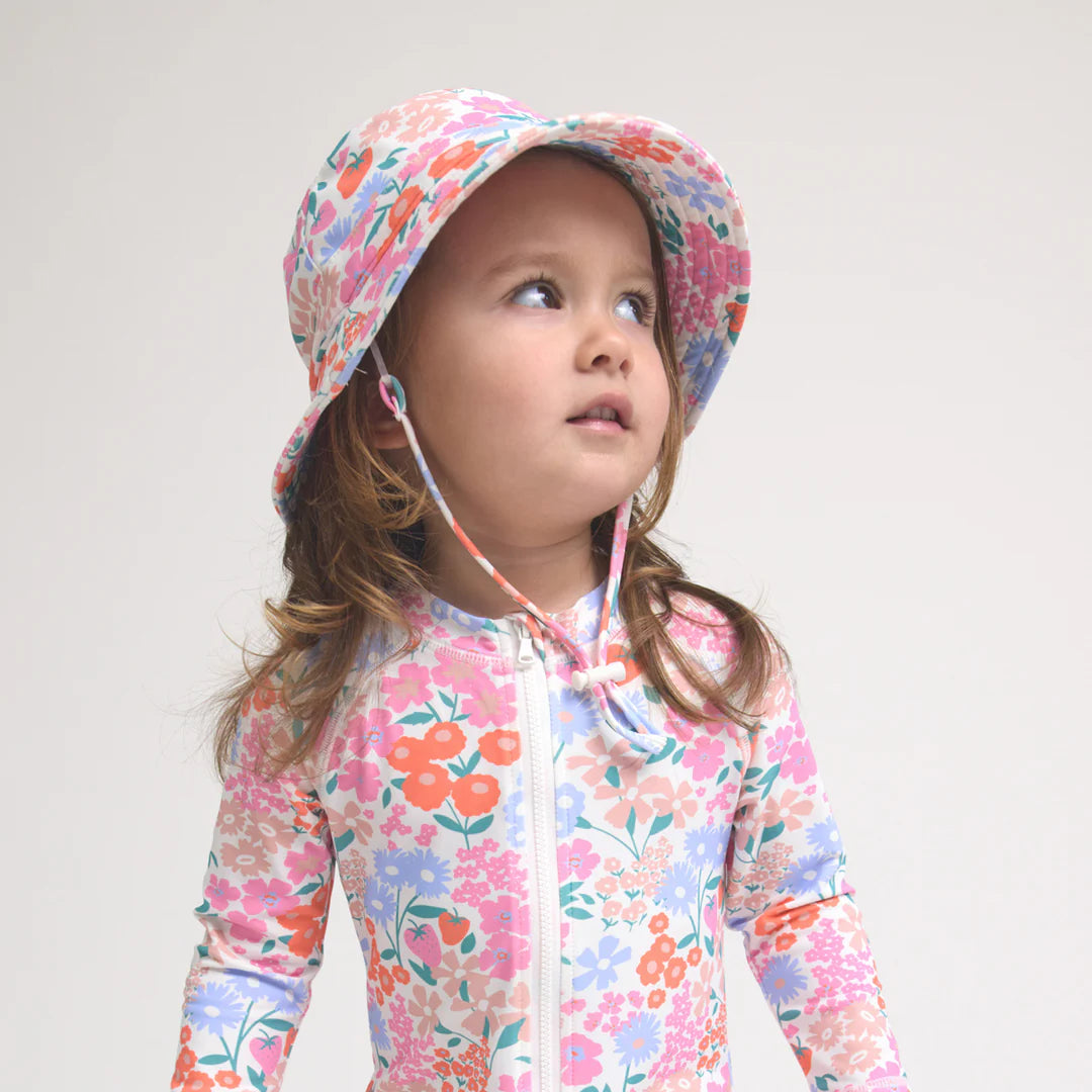 CRYWOLF Swim Bucket Hat - Berry Garden