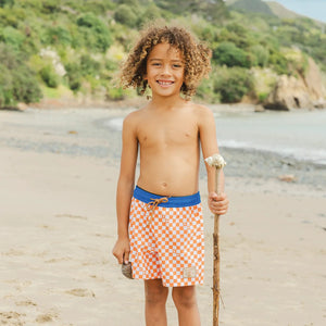 Crywolf Boys BOARD SHORT Sunset Check Beach