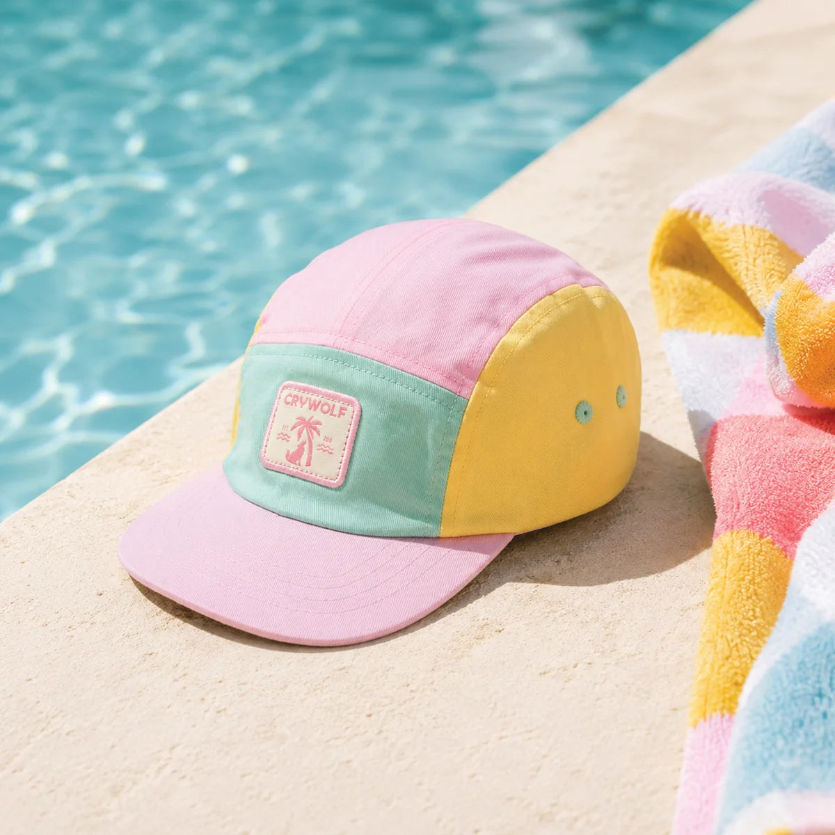Crywolf Kids Girls LUCKY CAP Poolside Colourblock