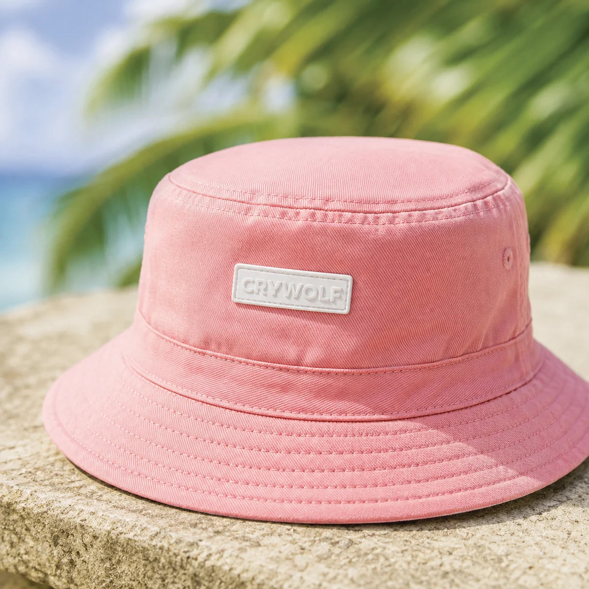 Crywolf Kids Sun REVERSIBLE BUCKET HAT Flamingo Stripe