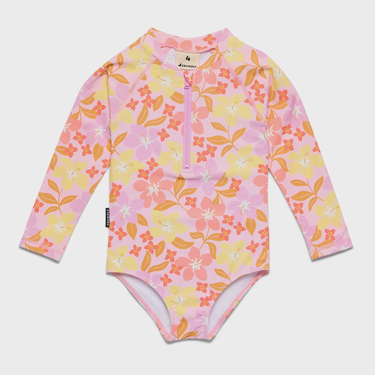 LONG SLEEVE SWIMSUIT Hibiscus Daze - Size 6YRS