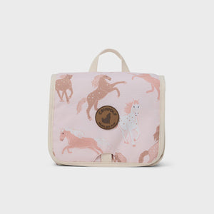 Crywolf HANGING TOILETRY BAG Blush Ponies
