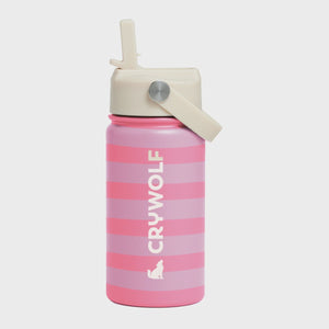 Crywolf Kids DRINK water BOTTLE (400ml) Flamingo Stripe