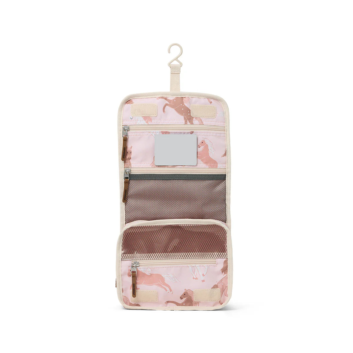 Crywolf HANGING TOILETRY BAG Blush Ponies