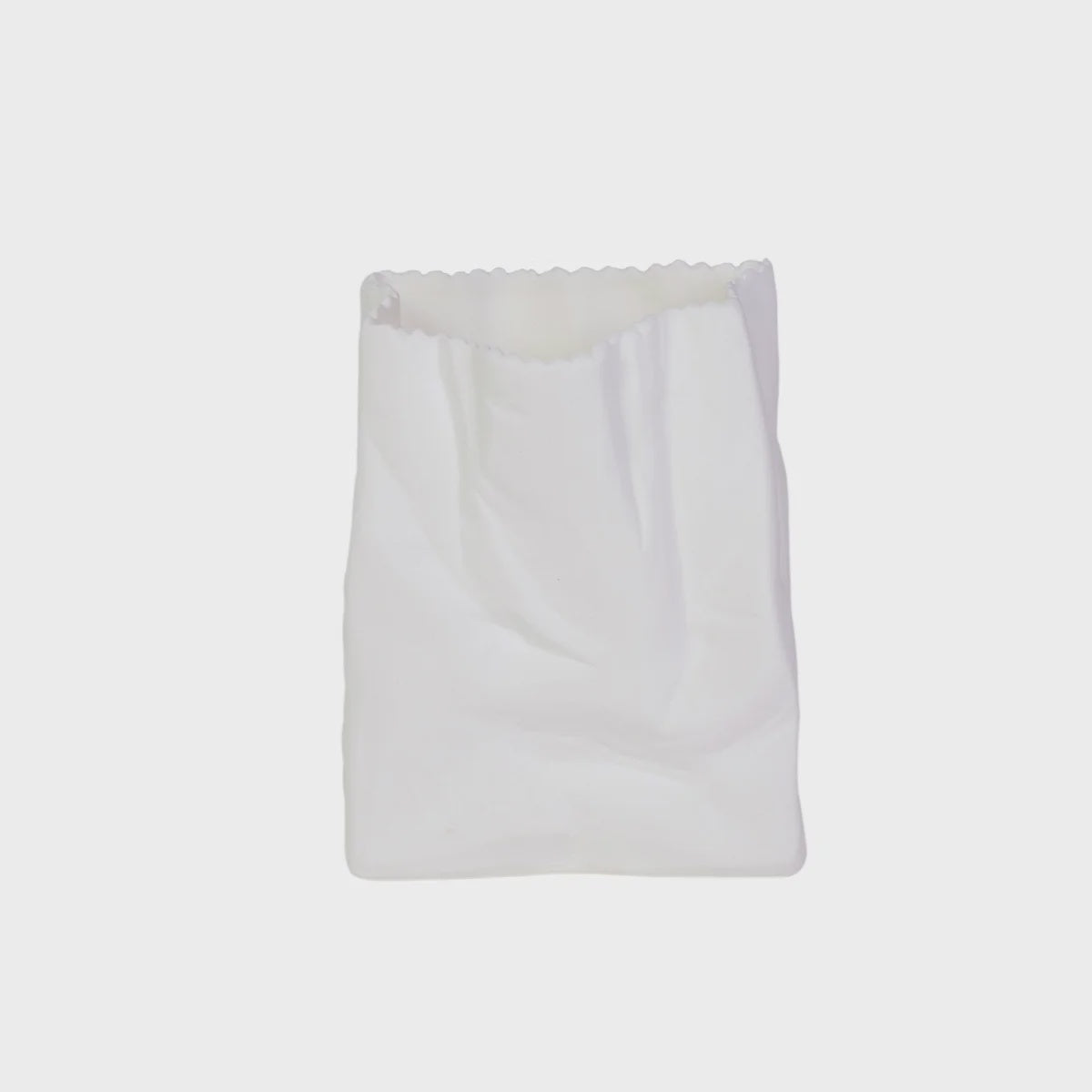 Maytime Large Paper Bag Vase - White