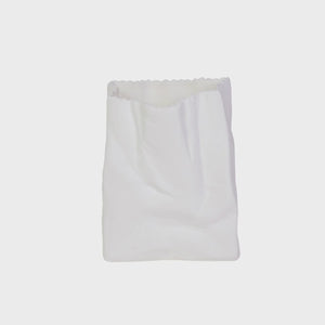 Maytime Large Paper Bag Vase - White