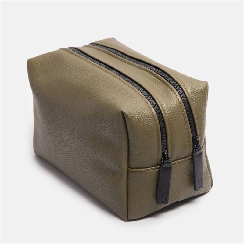 Caroline Gardner - Green - Large Travel Wash Bag Mens
