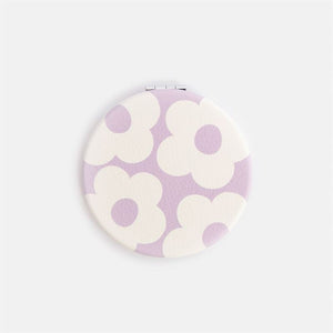 Caroline Gardner - Lilac Flower Round - Pocket Mirror