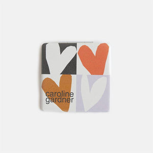 Caroline Gardner - Multi Checkmate Hearts Square - Pocket Mirror