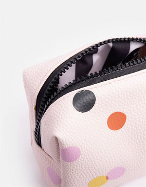 Caroline Gardner - Pink Multi Spot - Mini Cosmetic Bag